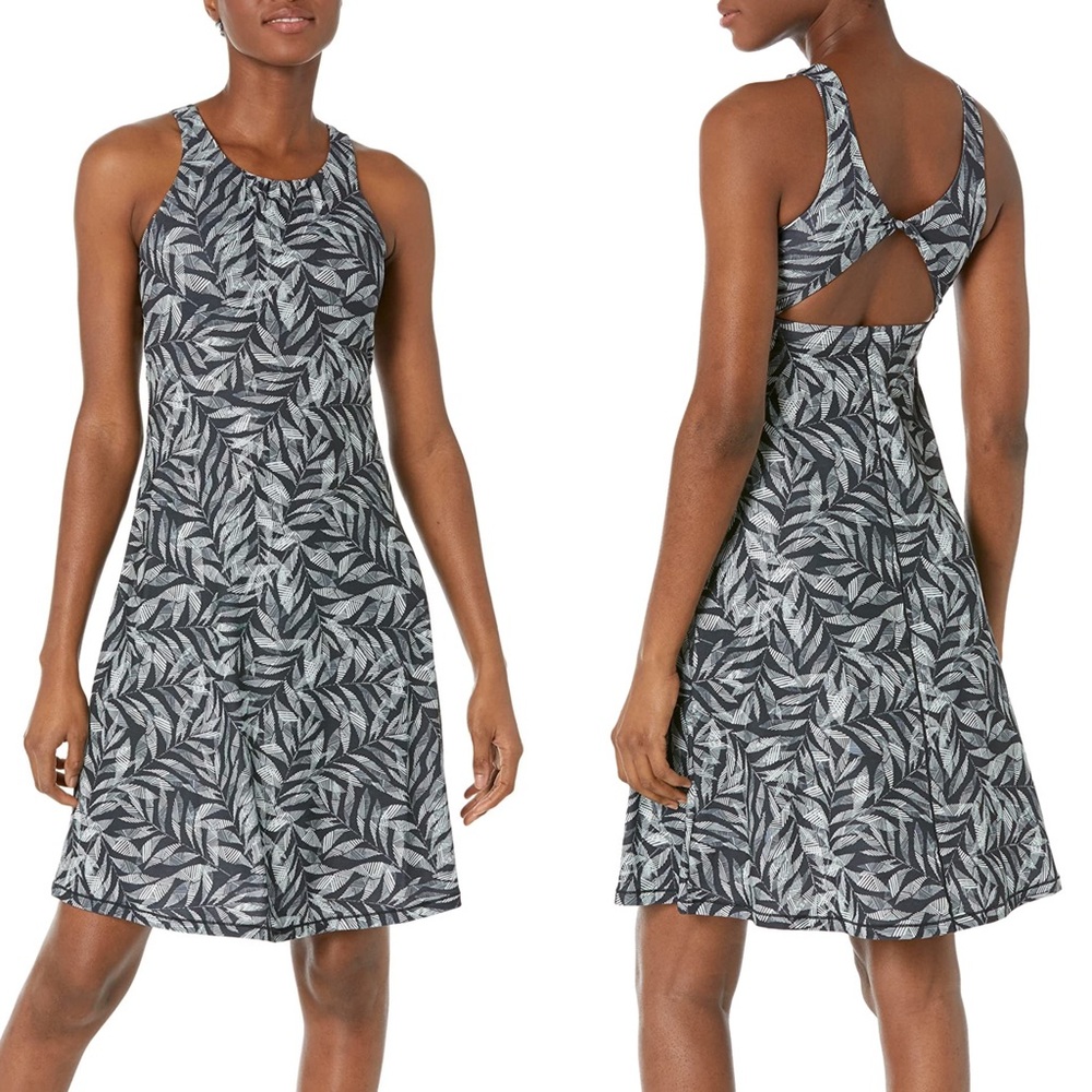 Prana Womens Skypath Dress in Black Springtime Size Small - Picture 1 of 7